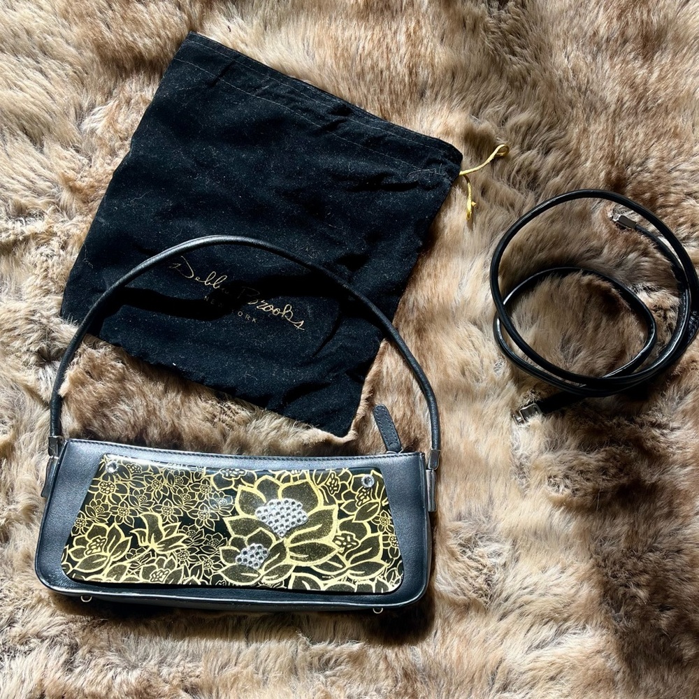 DEBBIE BROOKS designer long clutch handbag purse NEW